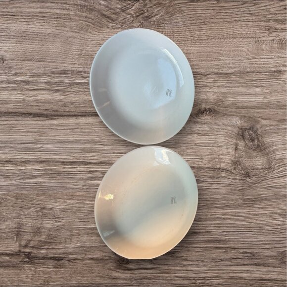 Corelle Snowflake Garland Dinner Plates Set Of 2 White & Blue 8.5 Inch Vintage D - Picture 9 of 11